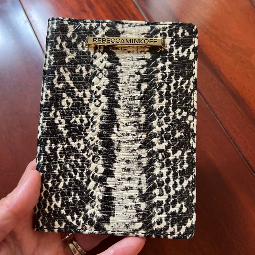 Rebecca Minkoff Snakeskin Passport Holder